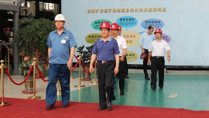 省委副書記、省長林鐸一行蒞臨金徽股份調研項目建設工作